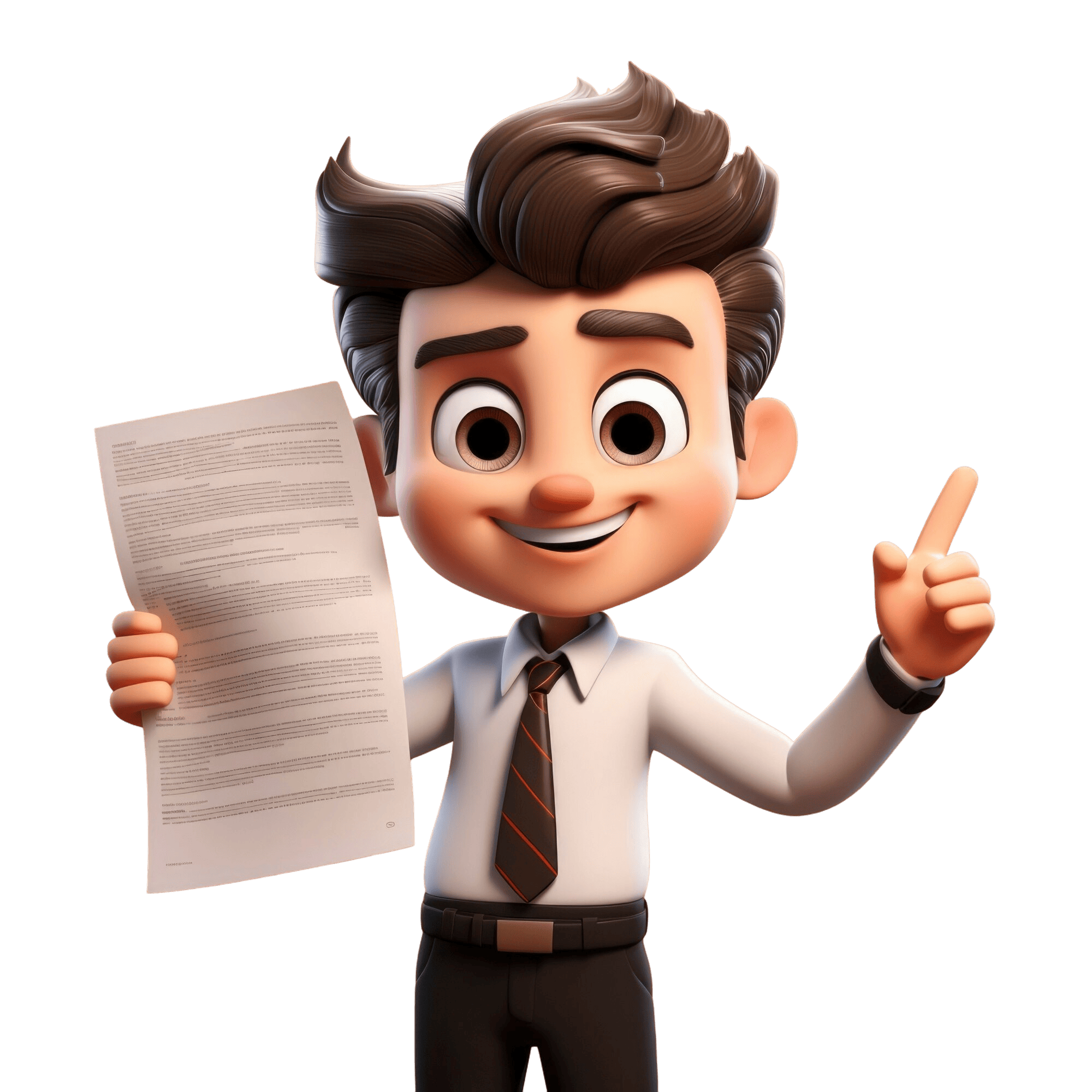 3D Illustration of a Job Applicant
